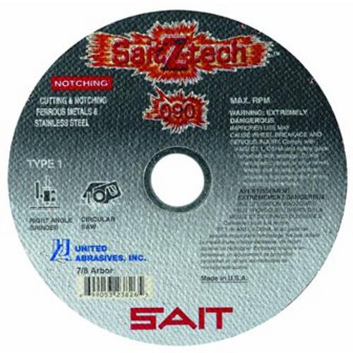 Amazon.com: United Abrasives SAIT 23827 7X.090x5/8 Z-Tech
